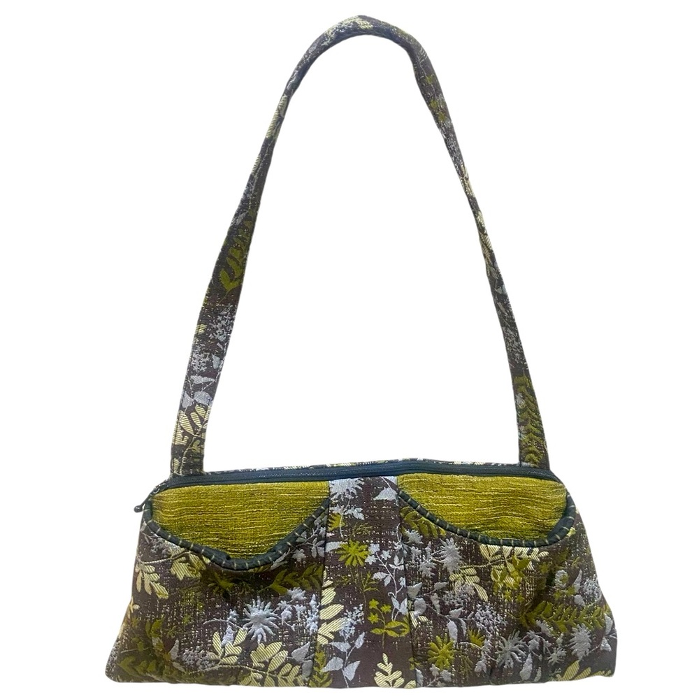 Maruca brocade botanical print fabric shoulder bag